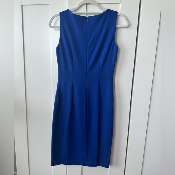 Ivanka Trump Blue Dress w/ Gold Detail - Size 2 - Picture 3 of 6